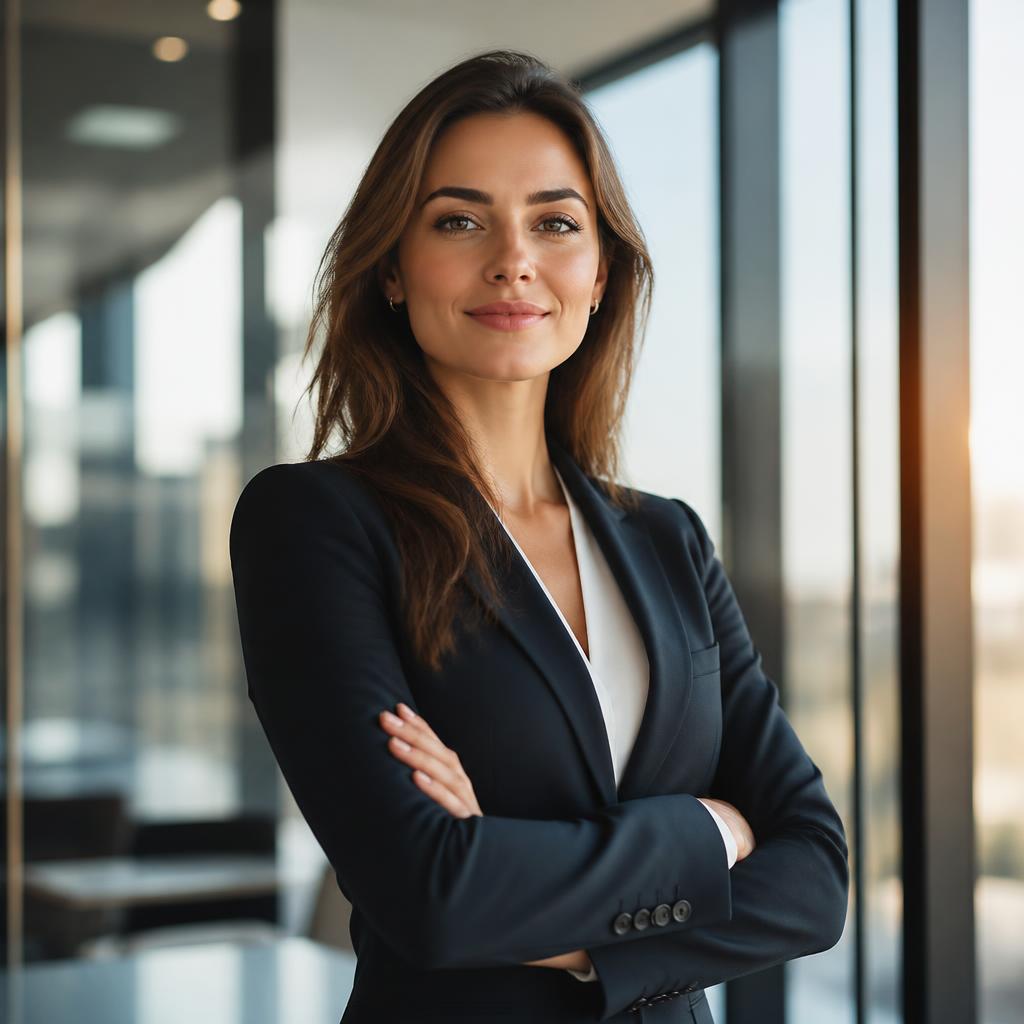Confident professional woman smiling
